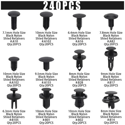 OTUAYAUTO 6503204 100PCS Door Panel Clips, 8mm Retainer Clip Trim