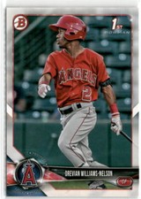2018 Bowman 1st Drevian Williams-Nelson RC #BD 77 Los Angeles Angels