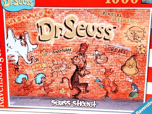 Ravensburger 1000 Piece Puzzle Dr Seuss Seuss Street 2017 No. 19 752 1 RARE - Picture 3 of 8