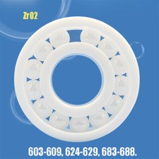 Zirconia Full Ball Bearing Corrosion Resistance Ceramic Bearing 603 624 683-688