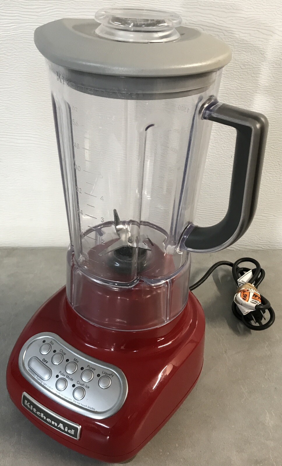 KITCHENAID 7Speed Countertop Blender Model KSB560ER1 Red Polycarbonate