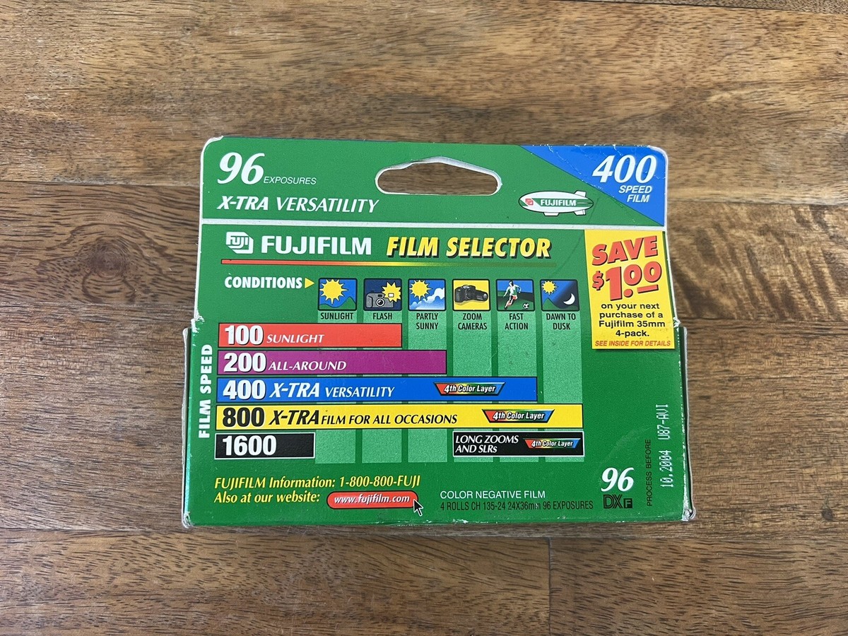12 Pellicules Fujifilm Superia 400 ISO – 24 Poses, 36 Mm – Vintage 2004, Neuves Sous Blister
