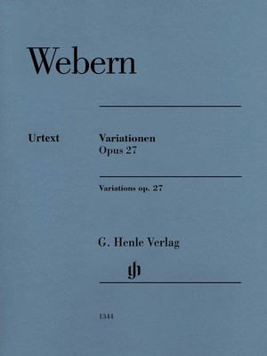 Anton Webern Variations Op. 27 Sheet Music Piano Solo NEW 051481344