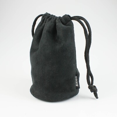 Nikon - Soft Drawstring Lens Bag - Pouch Case - 3 1/2