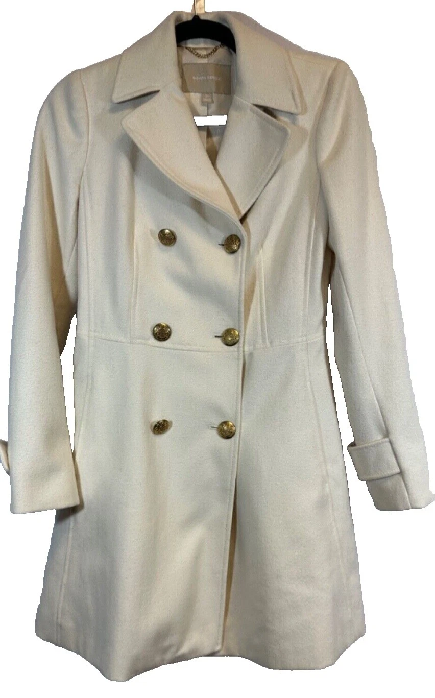 Blanco Chaquetón Banana Republic abrigos, chaquetas y chalecos para Mujeres