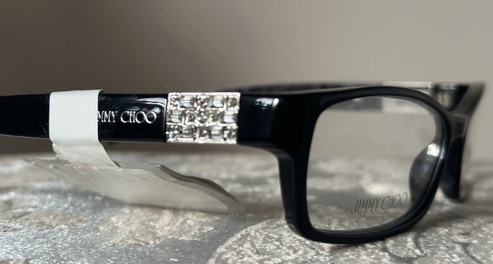 Jimmy Choo glasses, glasses frames, y2k, glamour, alternative, diamonds Foto 4 de 4