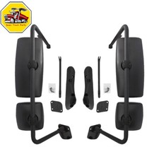 Black Door Mirror Warm Pair For 2002-2018 International 4300 4200 Lhrh Side