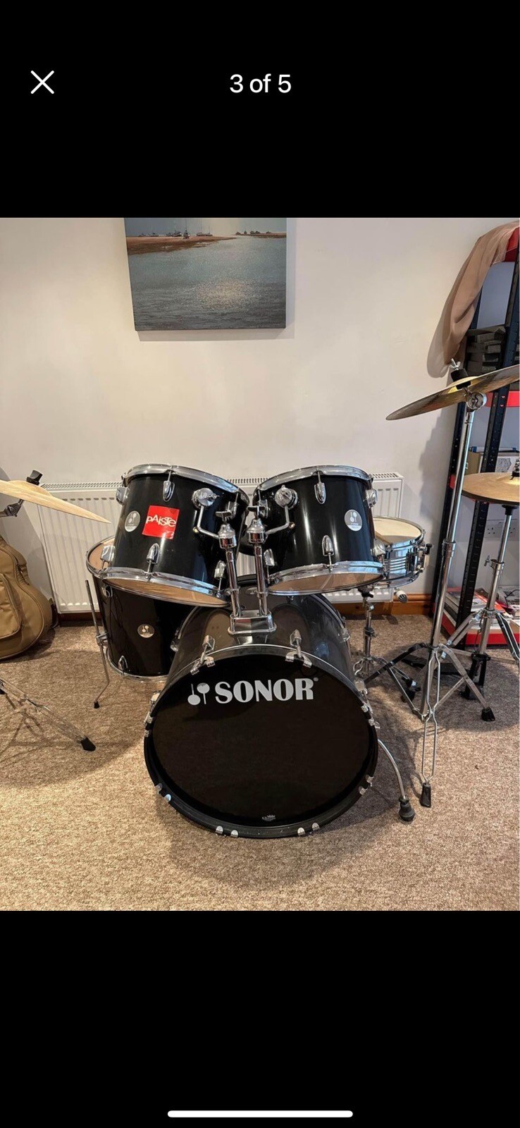 used sonor drum kit eBay