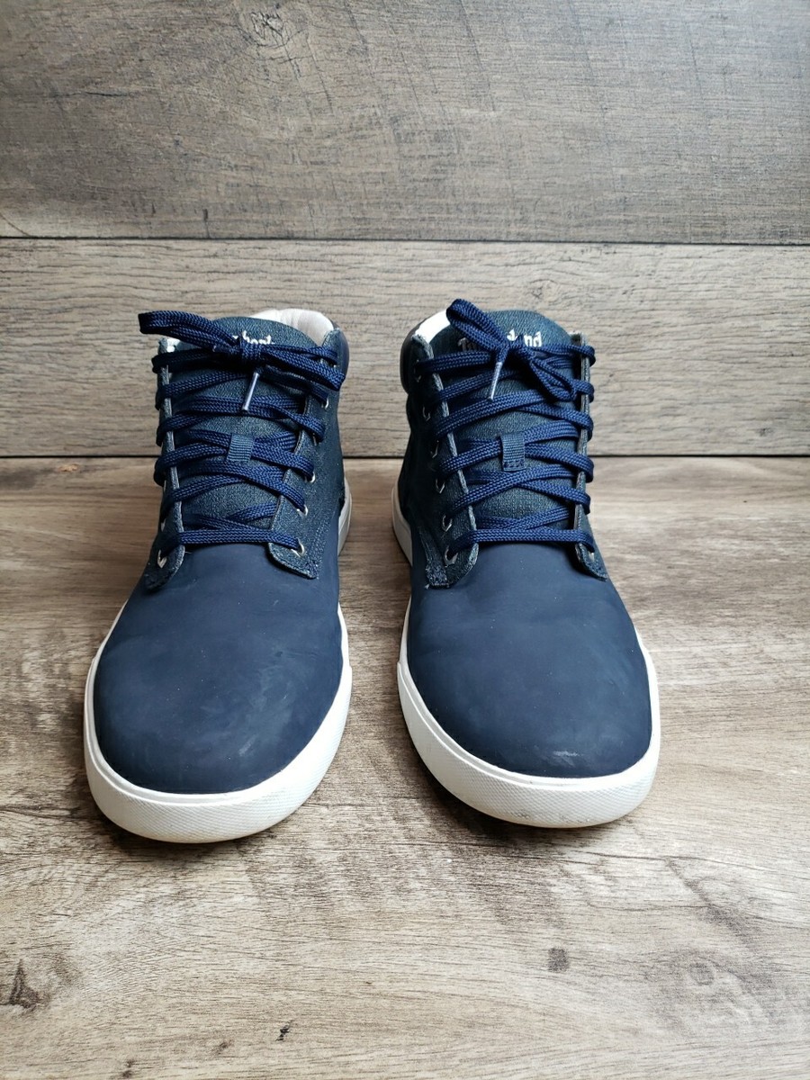 スニーカー TIMBERLAND Men Sneakers Blue TB0A2C6N0191 NAVY Timberland High Top Sneaker Shoes Mens Sz 12 Navy Blue with