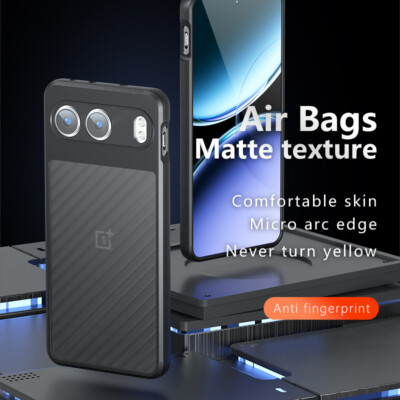 For OnePlus Nord 4, Luxury Shockproof Matte Soft Bumper Acrylic Cover Case