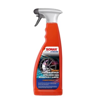 SONAX Ceramic Tire + Wheel Detailer - quick detailing spray for rims + car tires