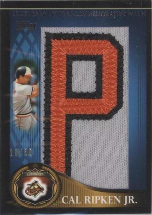 2009 Topps - Legends of the Game Manufactured Letter Patch Series 2 Cal ...