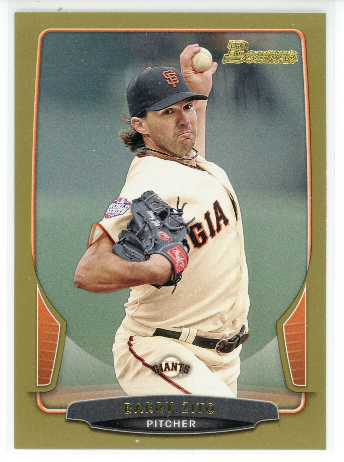 2013 Bowman Gold #119 Barry Zito (Giants)