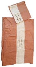 Bettwäsche 2-tlg. ca. 135x200 Baumwolle terracotta Reißverschluss Lorena