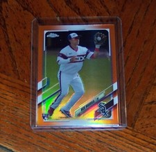 2021 Topps Chrome NICK MADRIGAL ORANGE Image Variation ROOKIE /25 - WHITE SOX