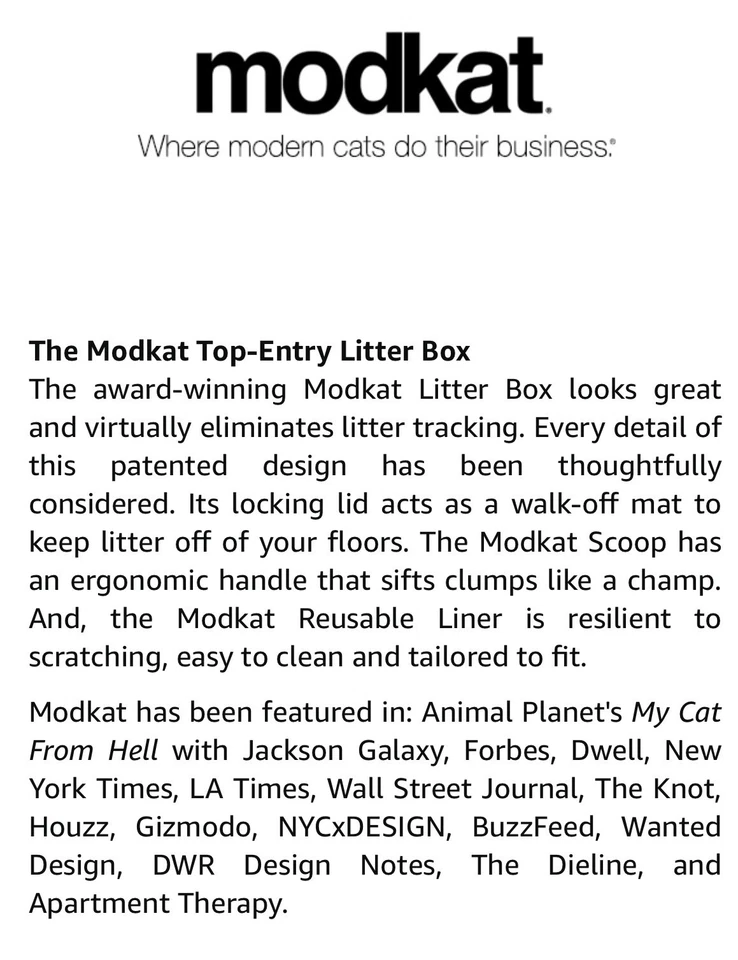 Katzentoilette der Marke Modkat - neu im Karton - Bild 3 von 4