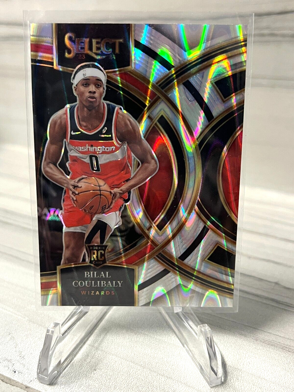 2023-24 Panini Select Bilal Coulibaly Rookie RC #131 Premier Tectonic Prizm