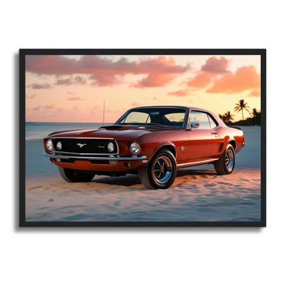 Auto Poster gerahmtes Wandbild Fahrzeug Man Cave Bild A4 - A1 Wohndeko Design