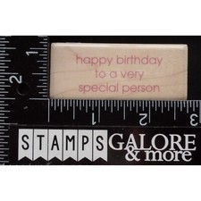 Inkadinkado Rubber Stamps 95857K HAPPY BIRTHDAY TO A VERY SPECIAL PERSON 705