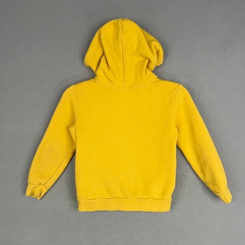 Polo Ralph Lauren Hoodie Boys 7 Yellow Bright Big Pony Preppy Rugby School Cozy - Picture 12 of 14