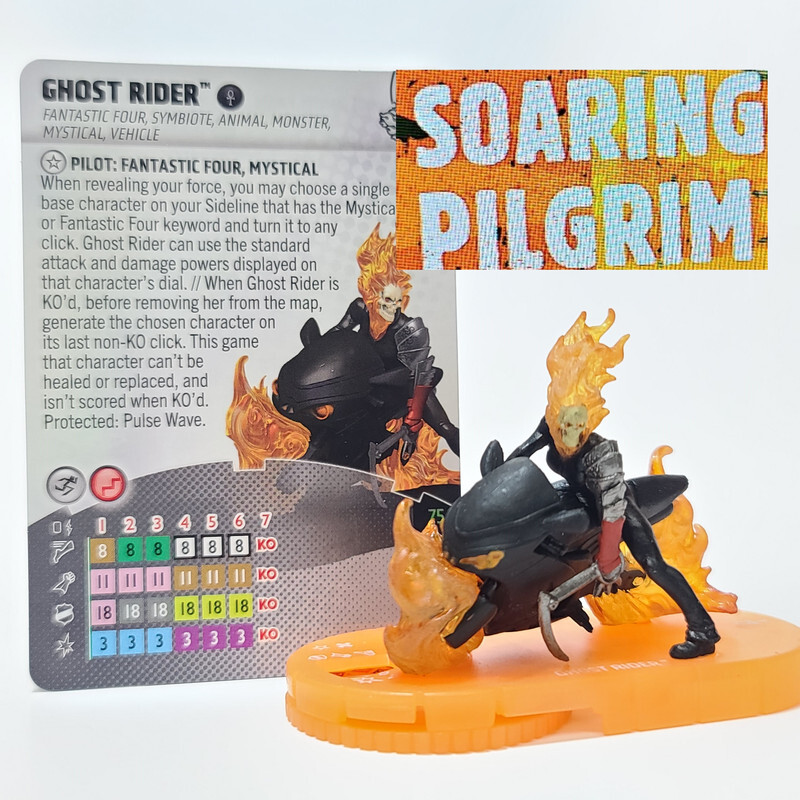 Marvel Heroclix GHOST RIDER - 044 - SUPER RARE Wheels of Vengeance