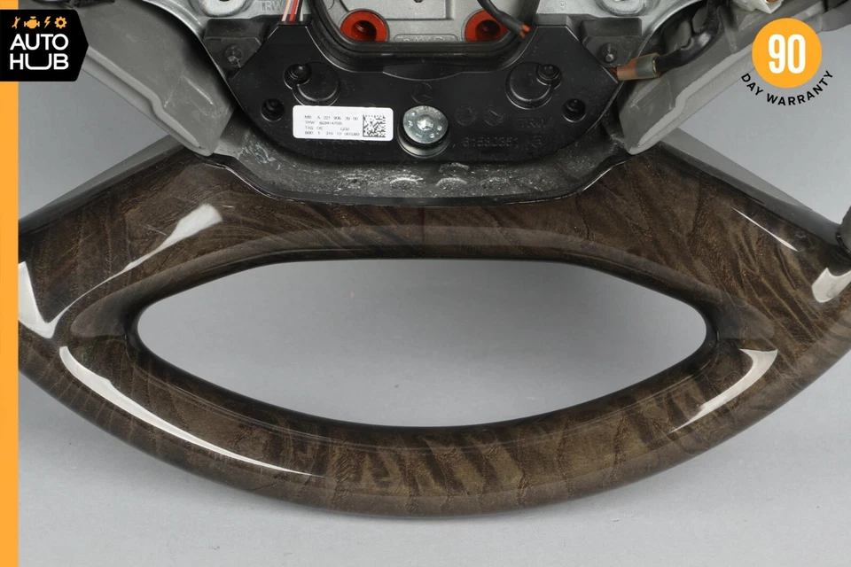 Volante 10-14 Mercedes W221 S550 CL550 S400 con palancas de cambio gris OEM Foto 2 de 4