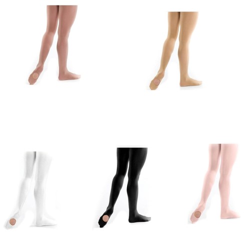 Dance Tights Convertible- Footed - Footless- Stirrup Ballet Tights for Women - Picture 25 of 45