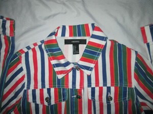 forever 21 red denim jacket