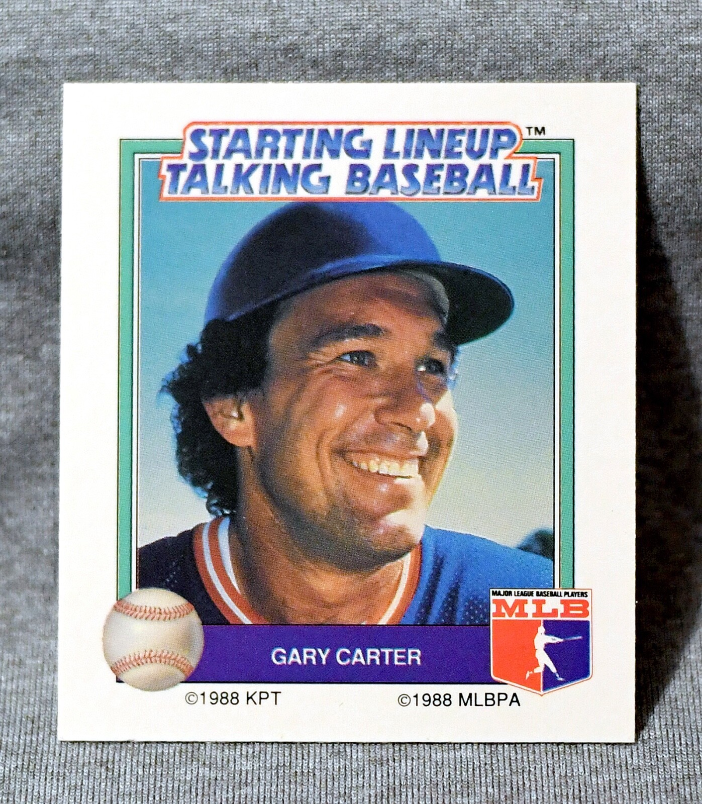1988 Starting Lineup Talking Baseball Gary Carter card New York Mets