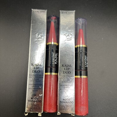 CLEARANCE! 2 PCs! Lancome Kajal Lip Duo High Precision Lipstick