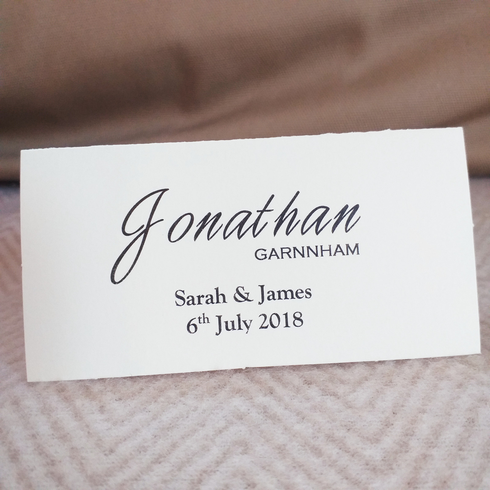Handmade Personalised VINTAGE SCRIPT Place Cards Any Qty or Colour GORĄCA niska cena