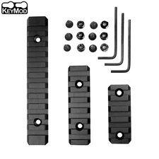 2" 3" 5" Picatinny Weaver Rail Section for Keymod - Aluminium 3 Sizes