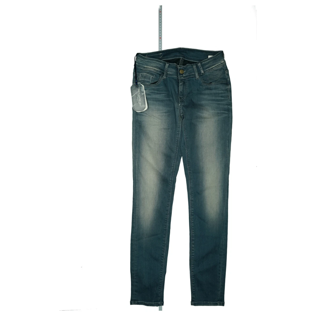 Teddy Smith Slim Skinny Fit Super Stretch Jeans Pants Low Rise W27 L30 Blue NEW