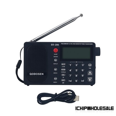 QODOSEN SR-286 FM/LW/MW/SW Radio Multi-band Radio Receiver Shortwave Radio NEW