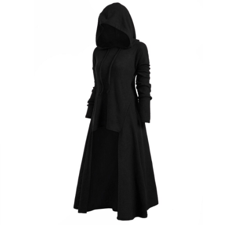 Hooded Pocket High Low Drop Shoulder 
