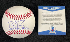 Beau Burrows Signed Detroit Tigers OML Baseball Beckett COA