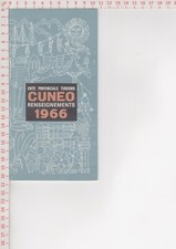 F8430 CUNEO TURISMO 1966 OPUSCOLO BROCHURE 14 PAG FRANCESE CACCIA PESCA MAPPA