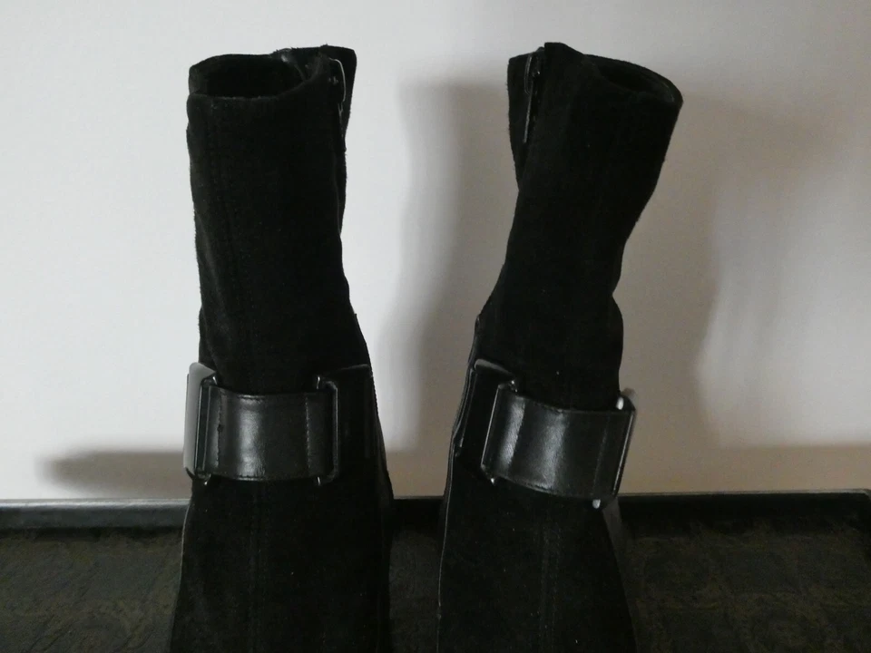 Botines Nando Muzi Negros Hechos en Italia 37 Italia (US 7-7.5) Foto 4 de 4