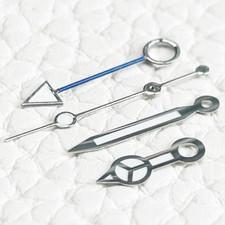 24H Hands Polished Silver Merc / Blue Fits NH34, 4R34 Green luminous USA SELLER