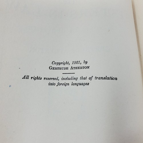 The Sisters-In-Law by Gertrude Atherton - 1921, Frederick A. Stokes - HC + DJ - Picture 3 of 10