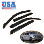 US IN-CHANNEL Window Visors Sun Vent For 2010-2014 Ford F150 SVT Raptor Crew Cab