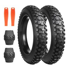 Ebike Mountain Bike Tire Heavy Duty 20" x 4" Fat Tire 2-Pack Black