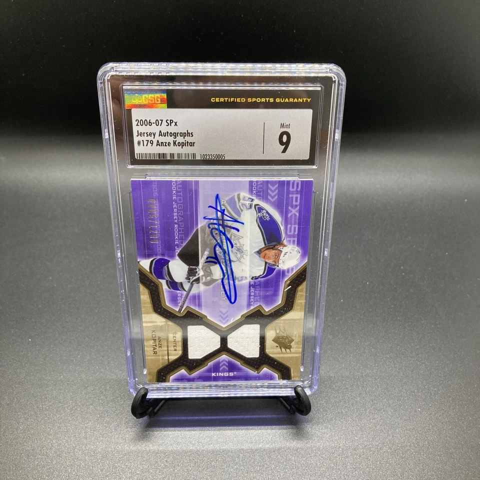 2006-07 SPX ANZE KOPITAR ROOKIE AUTOGRAPH JERSEY 0669/1299 179 CSG 9 KINGS - Image 3 of 4