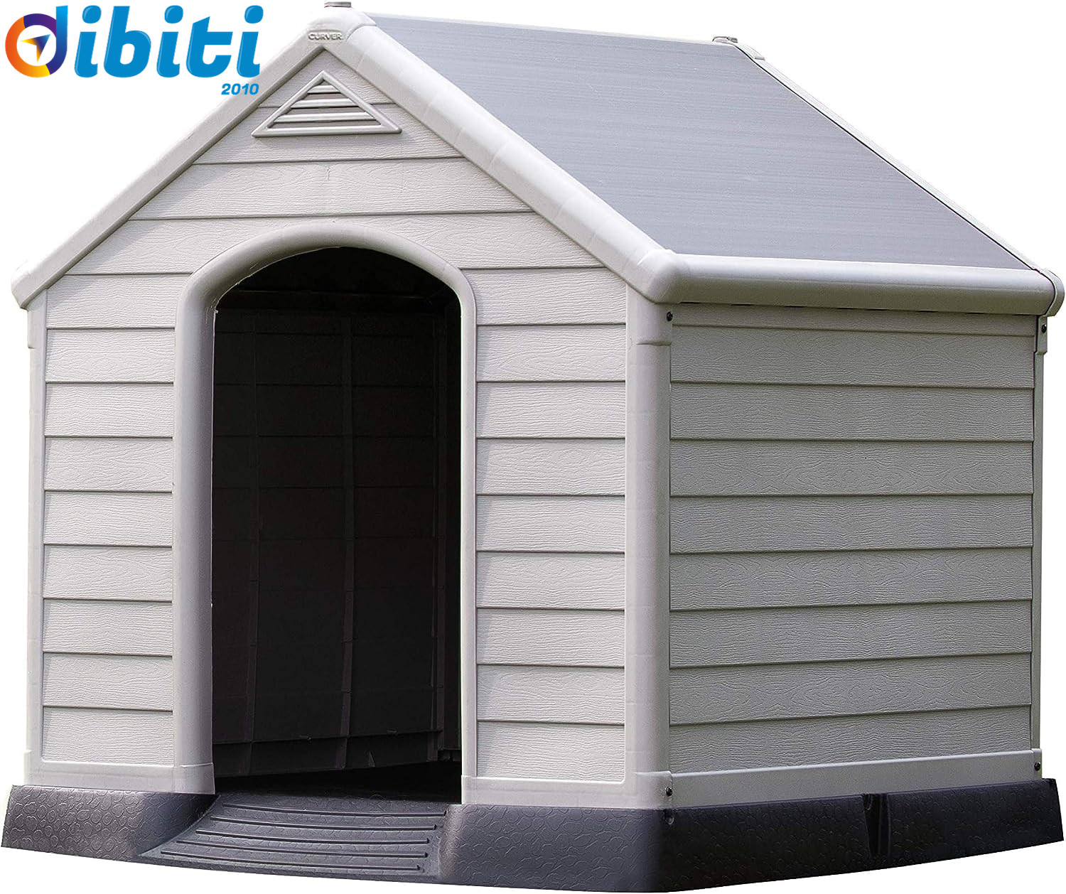 Cuccia per Cani in Resina Beige 99x95x99 cm | Resistente da Esterno