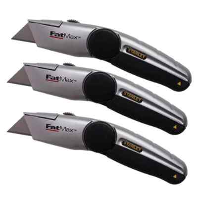 3ea Stanley 10-777 FatMax Locking Retractable Utility Knife Cutter Ginven TR