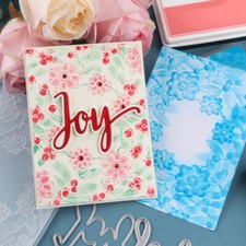 3D Embossing Folders Flower Mushroom Stencils Templates DIY Scrapbooking Craft