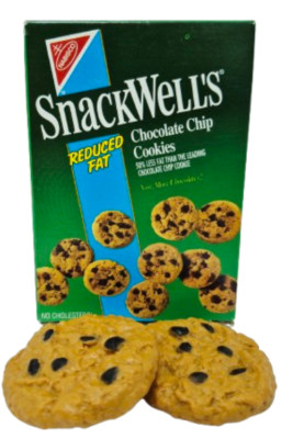 Play Food Vintage Nabisco SnackWell's Reduced Fat Cookies With Box