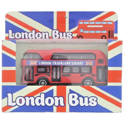 London Black Cab Taxi / London Bus Model Pull Back & Go Kids Toy Die Cast Metal - Picture 1 of 6