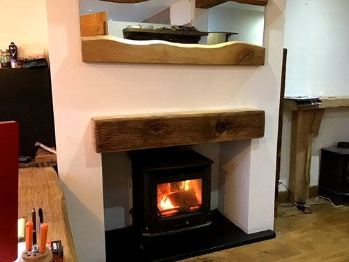Celtic Oak LIGHTWEIGHT OAK BEAM / BESPOKE / FIREPLACE MANTLE / CUSTOM - Picture 24 of 29