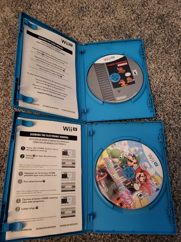Nintendo Wii U Bundle Lot Mario Party, Wii U Party, Zelda Misprint